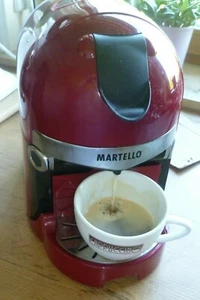 Italienische Kapsel- Kaffeemaschine der Marke MARTELLO "CASCO", rot - Bild 1 von 10