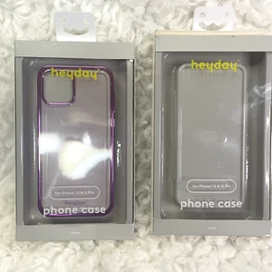 Heyday Iphone Case 12 & 12 Pro Purple Clear Soft Shell New Two For One - Picture 1 of 3