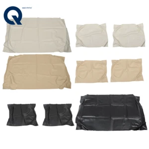 Faux Leather Front Front Seat Covers For Golf Cart Club Car DS 1982 83 -2000.5 - Picture 1 of 12