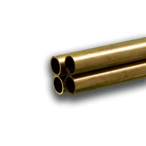 Tubo redondo de latón: 3/8" OD x 0,029" pared x 36" largo (4 piezas) - Imagen 1 de 1