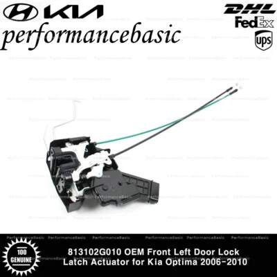 813102G010 OEM Front Left Door Lock Latch Actuator for Kia Optima 2006-2010 - Image 1 of 3