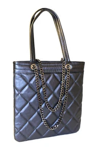 Pierre Cardin Medium Black Soft Quilted Shopper Tote - Picture 1 of 3