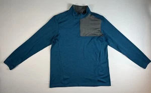 Walter Hagen 11 Majors Mens L Blue Gray 1/4 Zip Golf Pullover Shirt - Picture 1 of 14