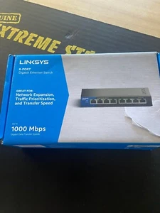 Linksys SE3008V2 8 Ports Rack Mountable Gigabit Ethernet Switch - Photo 1/7