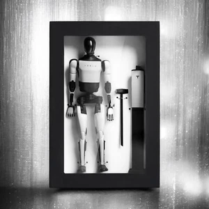 TESLA Optimus Bot Action Figure Collectible Toy Robot Decor - Picture 1 of 5