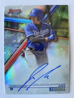 2018 Bowman's Best Jeren Kendall Refractor Autograph Rookie Prospect Dodgers🔥🔥 - Image 1 of 4
