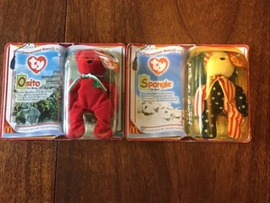 Ty Teenie Beanie Baby McDonald's International Bears II 2000 Spangle & Osito - Picture 1 of 6