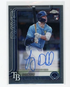 Topps Chrome Logan Driscoll RC 2025 novato automático (JV) - Imagen 1 de 1