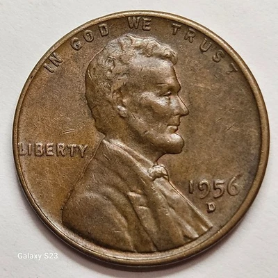 Centavo de trigo Lincoln 1956 D D/D sur reacondicionado marca de ceca *** envío gratuito *** Foto 1 de 4