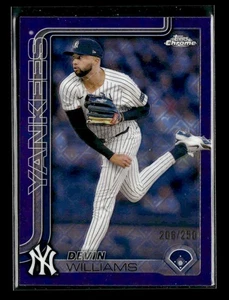 Devin Williams 2025 Topps Chrome Logofractor Baseball Purple 206/250 - Picture 1 of 2