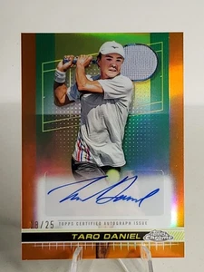 2024 Topps Chrome Tennis TARO DANIEL True Orange Refractor AUTO /25 - Bild 1 von 4
