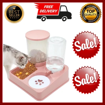 Alimentador Automático para Gatos Perros Grande Automático Alimentador para Mascotas Dispensador de Agua para Perros Gatos Foto 1 de 4