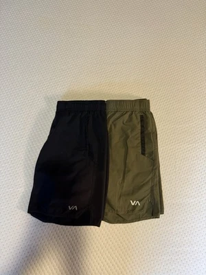 RVCA Lote Niños Yogger Pantalones Cortos Elastizados M Verde Y Negro Foto 1 de 4