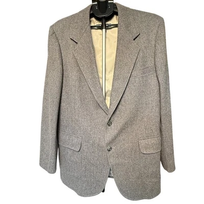 Pendleton Woolen Mills Men’s 42L Gray Virgin Wool Blazer Sport Coat Made in USA - Image 1 of 4