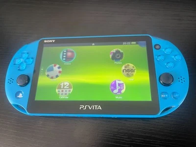 Sony Playstation PS Vita Slim 2000 Aqua Blue Console Tested Grade B - Image 1 of 4