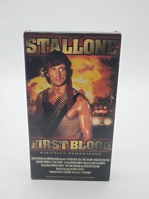 Vintage Stallone First Blood Digitally Remastered VHS 1982 - Image 1 of 3
