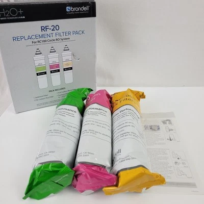 Brondell RF-20 H20+ Filter 3 Pack for RC100 (Distressed Package)  - Image 1 of 4