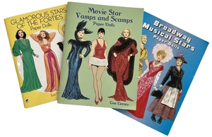VTG Paper Doll Book Movie Stars Broadway 1940s UNCUT Senior Activities Craft Lot - Picture 1 of 12