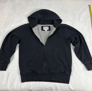 WearGuard Waffle Knit Thermal Lined Full Zip Hoodie Heavy Black Men's Large 194 - Picture 1 of 8