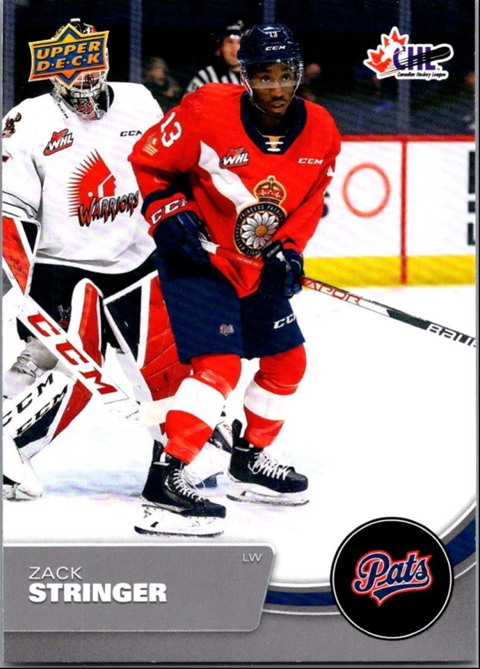 2021-22 Upper Deck CHL Zack Stringer Regina Pats #53 - Image 1 of 2