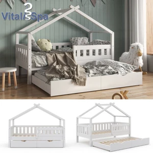 Letto a forma di casetta Letto per gli ospiti bianco DESIGN 160x80 VITALISPA - Foto 1 di 8