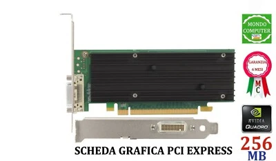 SCHEDA GRAFICA PCI EXPRESS 256 MB NVIDIA QUADRO NVS 290  GDDR2 VIDEO CARD OEM - Immagine 1 di 2