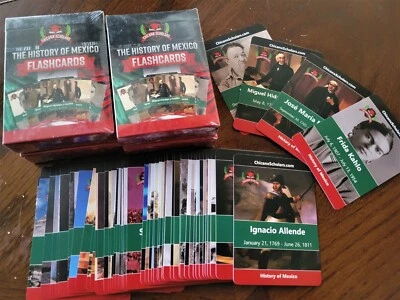 BRAND NEW Mexican History Flashcards | Cultural Education for Kids | Sealed - Image 1 of 4