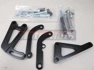 SBC Chevy Black Billet Aluminum Alternator & Power Steering Bracket LWP SBC 350 - Imagen 1 de 2