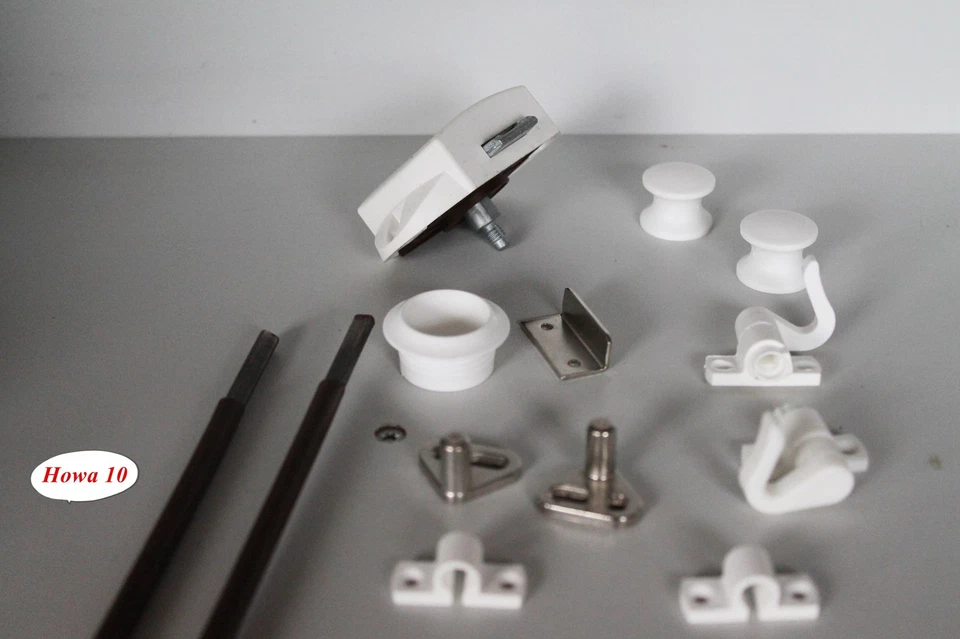  Möbelschloß Push Lock Schloß  weiß  Möbelgriff  für Kleiderschrank 15mm - Bild 1 von 1