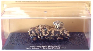 COMBAT TANK CARRO ARMATO 15 cm Panzerwerfer 42 Orne river France 1944 (n20/103) - Foto 1 di 1