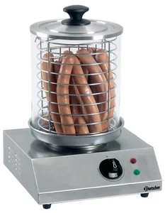 Bartscher Hot Dog Gerät Bockwurstwärmer A120406 mit Glaszylinder Würstchenwärmer - Bild 1 von 1