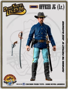 "Dime Novel Legends scala 1:18 (4") vecchia action figure west ufficiale di cavalleria J.G. - Foto 1 di 2
