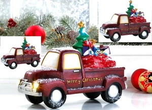 CAMIÓN DE REPARTO ROJO ILUMINADO ** Juguete decorativo ilumina vacaciones y Navidad ** Nuevo en caja - Imagen 1 de 12