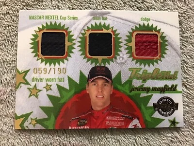 2005 Wheels JEREMY MAYFIELD #19 Dodge Triple Hat Race Used #/190 - Image 1 of 4