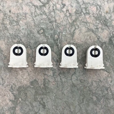 (4) Fluorescent/LED  Bi-Pin T8-T12 Lamp Holder Sockets Shunted Rotary Locking - Image 1 of 3