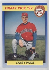 1992 Front Row Draft Picks Carey Paige #20