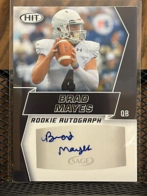 BRAD MAYES 2019 SAGE HIT ROOKIE AUTOGRAPH LEHIGH MOUNTAIN HAWKS AUTO INSERT RC!! - Image 1 of 2