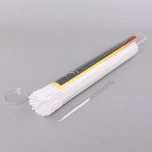 100 piezas limpiadores de tuberías artesanales para tallo largo Churchwarden tubo cepillo de algodón - Imagen 1 de 8