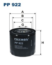 Fuel filter FILTRON PP 922 screw-on filter for Mazda sr2 series gc 626 sd1 m