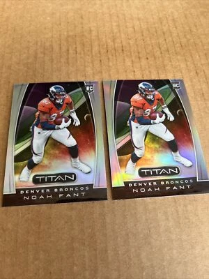 (2) 2019 Chronicles Titan NOAH FANT RC #T18 Broncos Football Cards (c2) - Image 1 of 2
