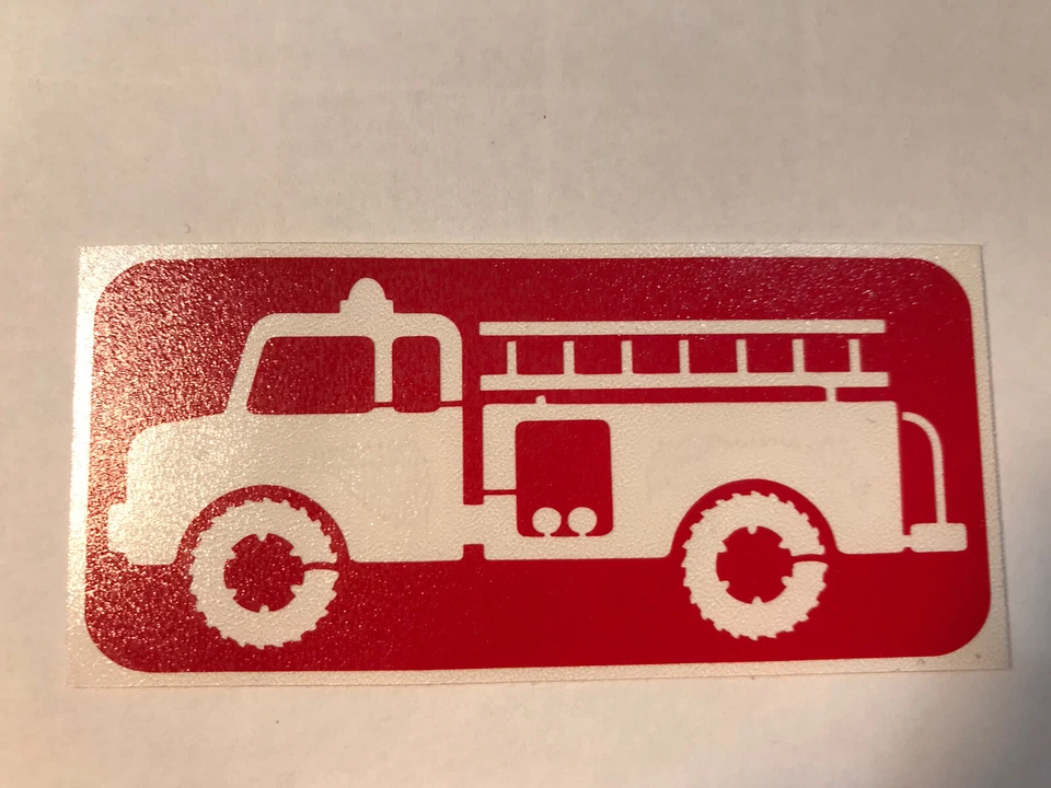 Fire Engine Glitter Tattoo Stencil Pack - Image 1 of 1