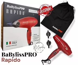 BabylissPRO Limited Edition Red Rapido Dryer BRRAP1 NEW BOXED - Picture 1 of 3