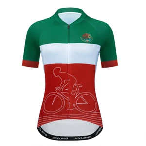 México Dama Ciclismo Camiseta Mangas Cortas Bicicleta Ropa con Bolsillos - Imagen 1 de 17