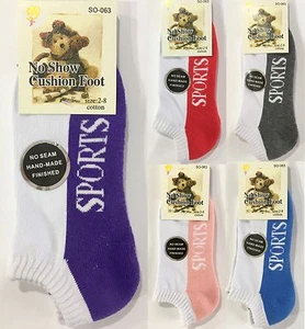 NEW 5 Pairs Mens Womens Socks No Show Sport Socks Cotton Rich Size2-8 BULK - Bild 1 von 6