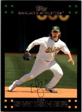 2007 Topps Oakland Athletics Baseball Card #2 Nick Swisher