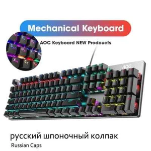 Full Keys Hot Swap Metal Panel Mechanical Keyboard RGB Light Green Redaxis - Picture 1 of 34