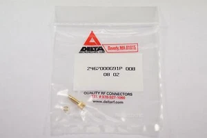 2467000G91P-008 Delta RF SSMC Female Bulkhead PCB Connector 0.054" End Launch - Picture 1 of 2