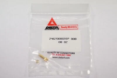 2467000G91P-008 Delta RF SSMC Female Bulkhead PCB Connector 0.054" End Launch - Image 1 of 2