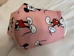 Mickey Mouse (L) Face Mask Reusable Washable Triple Layer - Picture 1 of 2