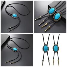 Elegant Turquoise Bolo Tie Shirt Neck Tie Women Men Accessory Jewelry Neckwear
